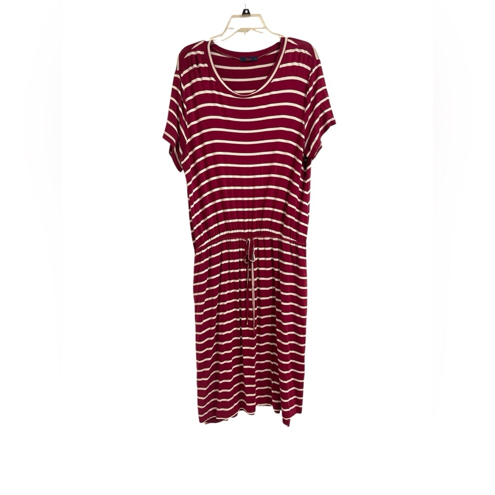 Striped Red and White Dress